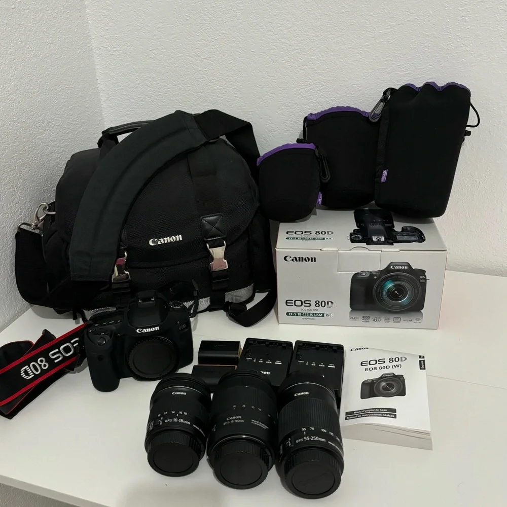 Canon 80D Camera Bundle | Retail Value $3000+